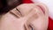 Permanent eyebrow tattoo procedure PMU