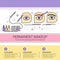 Permanent Makeup Cosmetology Infographics Salon Medical Cosmetics Procedures Set Banner With Copy Space