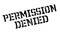 Permission Denied rubber stamp