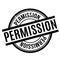 Permission rubber stamp