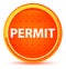 Permit Natural Orange Round Button