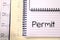 Permit write on notebook