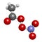 Peroxyacetyl nitrate (PAN) pollutant molecule. Secondary pollutant, found in photochemical smog. Further decomposes into