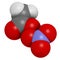 Peroxyacetyl nitrate (PAN) pollutant molecule. Secondary pollutant, found in photochemical smog. Further decomposes into