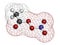 Peroxyacetyl nitrate (PAN) pollutant molecule. Secondary pollutant, found in photochemical smog. Further decomposes into