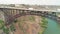 Perrine Memorial Bridge aerial view in Jerome, Idaho