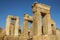 Persepolis is the capital of the Achaemenid kingdom. sight of Iran. Ancient Persia. Bas-relief on the walls of old buildings