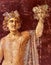 Perseus fresco with the head of Medusa in a Domus of Pompeii