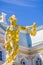 Perseus gold statue in Peterhof