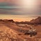 Perseverance rover on the surface of the Planet Mars