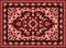 Persian carpet. Indian rug and arabesque abstract border texture, vintage eastern geometric pattern for interior floor