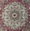 Persian style rug design - circular red carpet