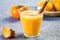 Persimmon with orange smoothie