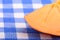 Persimmon slice close up