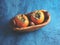 Persimmons and chestnuts in a bowl