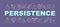 Persistence word concepts banner