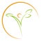 Person as Plant and Sun, Person Logo, Naturopathic Logo, Vegan Logo, Nature Logo, Wellness Logo