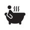 Person Bathing icon. Trendy Person Bathing logo concept on white