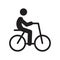 Person Biking icon. Trendy Person Biking logo concept on white b