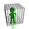 Person in cage
