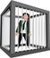 Person in a cage arrested