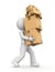 Person carrying boxes