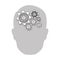 person gear brain icon