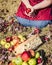 Person Holding Bright Red Apple in Their Hand