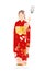 A person in kimono