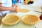 Person kneading a Pie Crust for an Apple pie