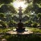 a person meditating in a serene garden k uhd very detailed hig