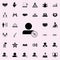 person with percentage icon. Teamwork icons universal set for web and mobile