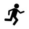 person running icon design