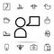the person speaks icon. web icons universal set for web and mobile