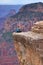 Person taking dangerous selfie in Grand Canyon, Arizona, USA