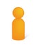 Person / worker pictogram icon / orange