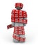 Person Wrapped Up in Red Tape of Bureaucracy