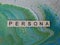 Persona word on contemporary green and blue background