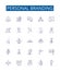 Personal branding line icons signs set. Design collection of Personal, branding, identity, image, strategy, marketing