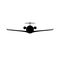 Personal business airplane silhouette