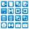 Personal Computer Blue Icon Set