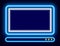 Personal Computer Shining PC Neon Icon of Device