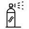 Personal deodorant spray icon, outline style