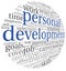 Personal development in tag cloud