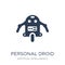 Personal droid icon. Trendy flat vector Personal droid icon on w