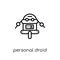 Personal droid icon. Trendy modern flat linear vector Personal d