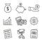 Personal Finance & Responsibility Icon Set with Money, Saving, & Banking options