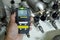 Personal H2S Gas Detector,Check gas leak. Safety concept