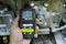 Personal H2S Gas Detector,Check gas leak. Safety concept