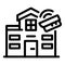 Personal house guard icon, outline style